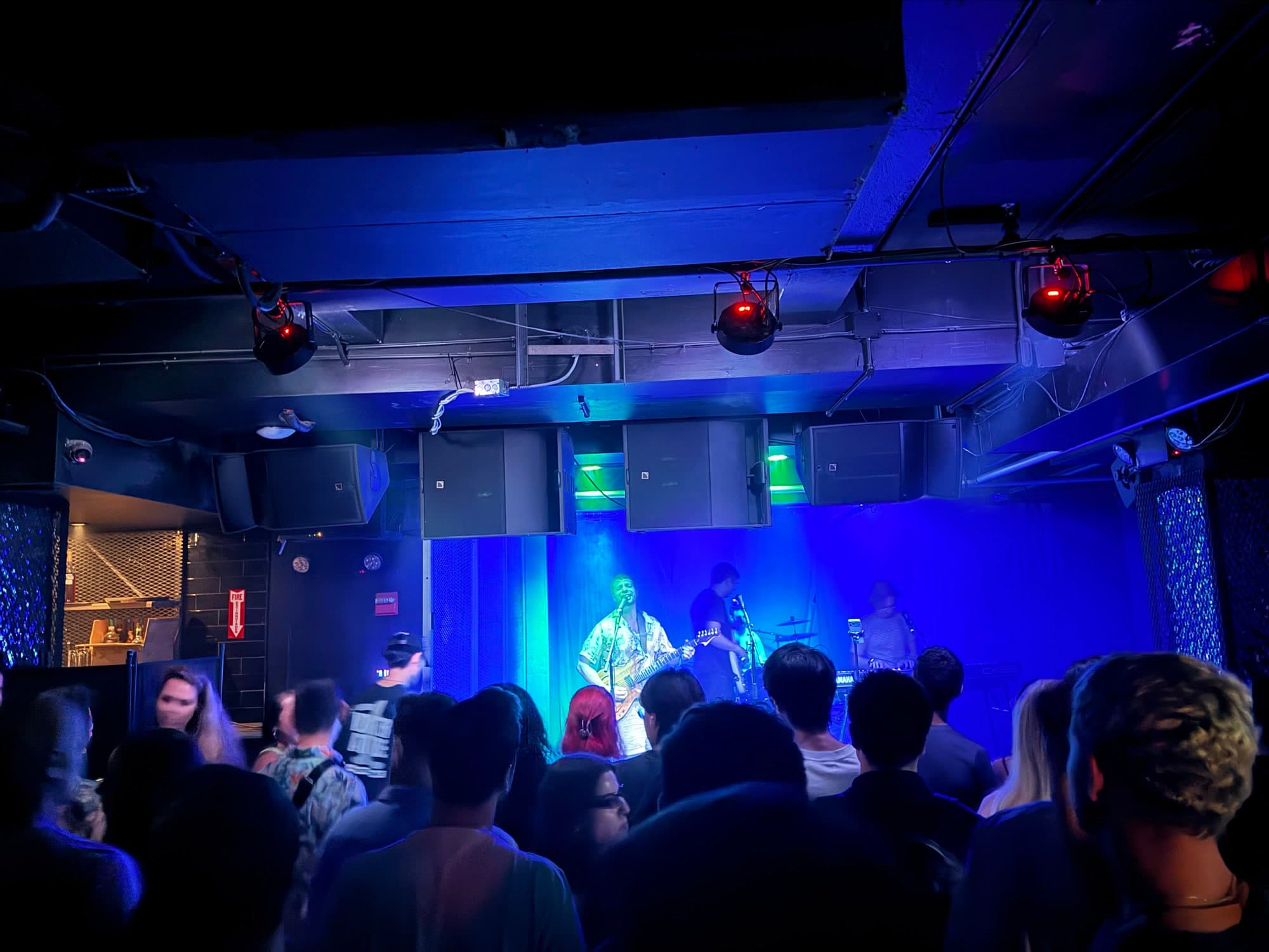 Shagshop Rooftop performing to a packed crowd at SoHo Live